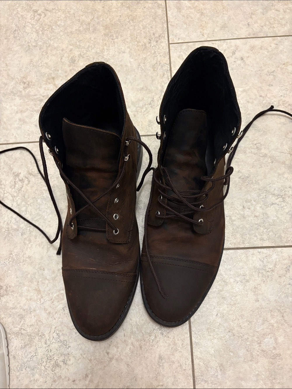 Thursday Men's Brown Leather Lace-Up Boots